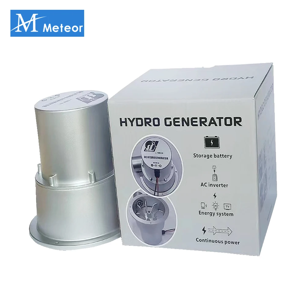 Meteor 100W 50W 36W Water Turbine Portable Power 36V 18V DC Hydro Electric Generator 12V 24V Battery