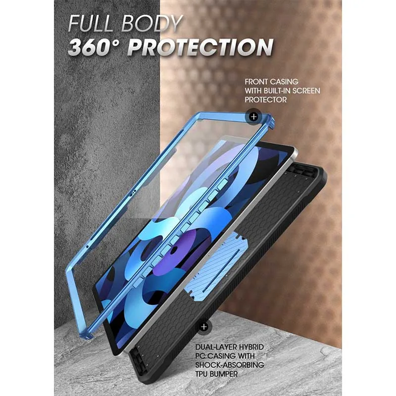 Supcase para Ipad 10.9 Case Versão 2023 ub Pro com Embutido Protetor de Tela & Kickstand Capa Protetora para Ipad 10th Gen - Imagem 3