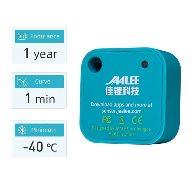 jaalee JHT Temperature/Humidity/Dewpoint/VPD Sensor Thermometer/Hygrometer Logger Export Monitor Refrigerator Freezer Fridge 2