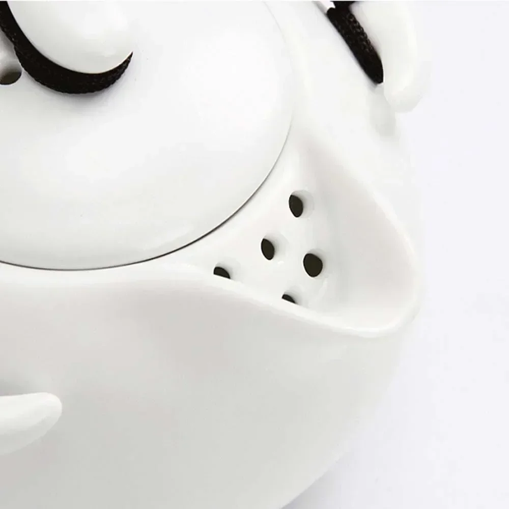 Chinese Tea Kung Fu Pot Portable Travel Set Teapot Porcelain Ceremony Tools Handmade Cramic Pot Tea and Cup Teacups