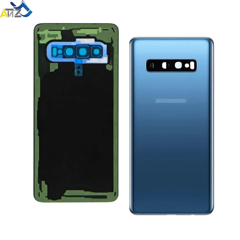 Samsung S10 Back Cover Replacement SM-G973F/DS/U S10 Plus SM-G975F/DS/U Back Battery Cover Glass Housing Carema Lens samsung phone case,phone back cover,phone camera lens,glass battery cover,glass phone back cover,camera lens cover