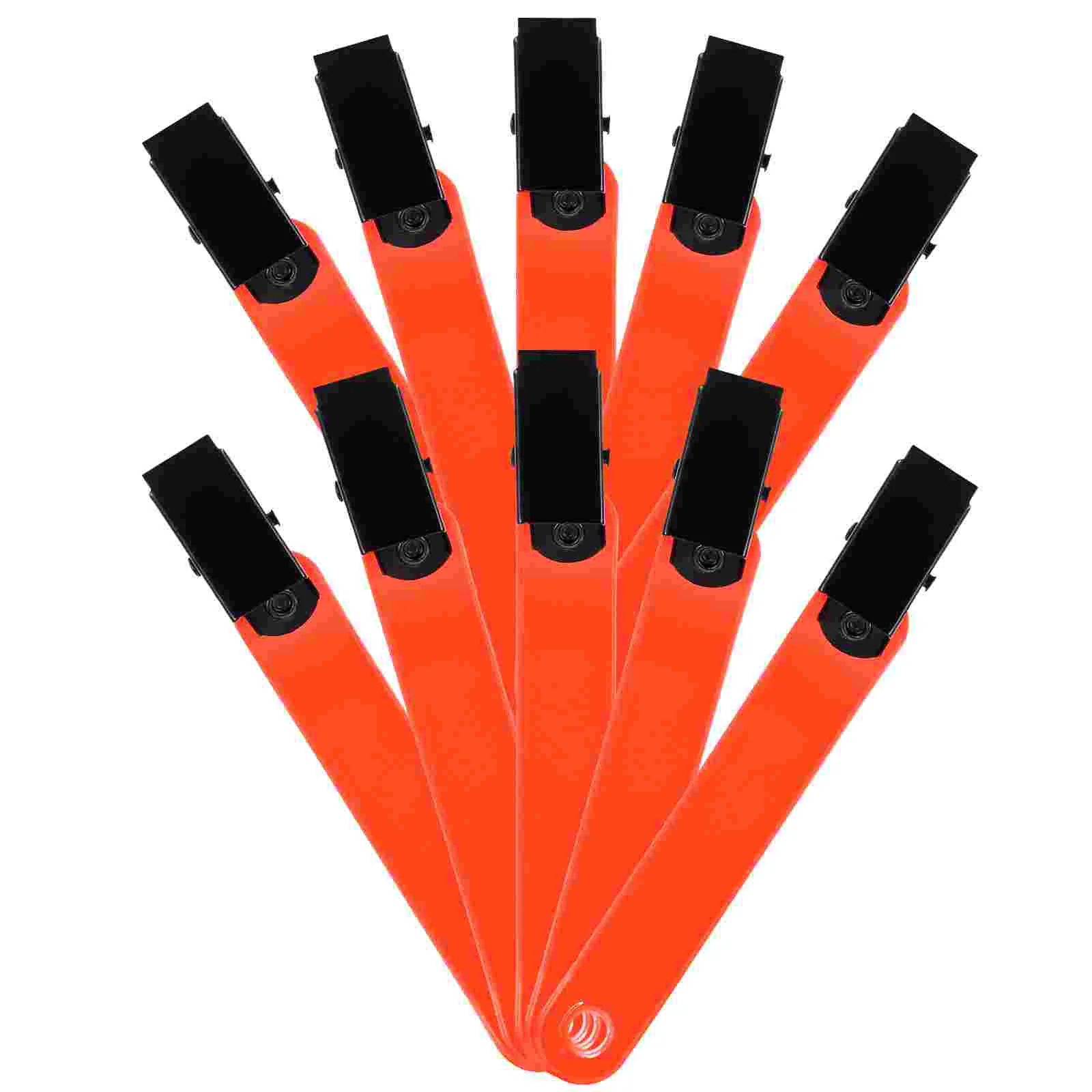 

12 Pcs Archery Mark Clip Cycling Accessory Trail Markers Reflective Gear Fluorescent Convenient Clips Glow Pvc