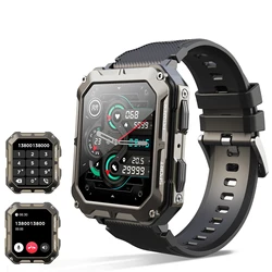 Sleek Pro Smart Watch with Voice Assistant & Wireless Call Functionality - IP68 Waterproof Wristwatch for Business & Outdoor Sports (Black)