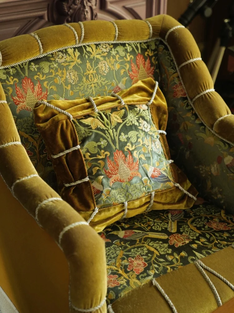 Forest dance party pillow, popular heavy industry embroidery, out-of-print cushion, light luxury living room sofa 8