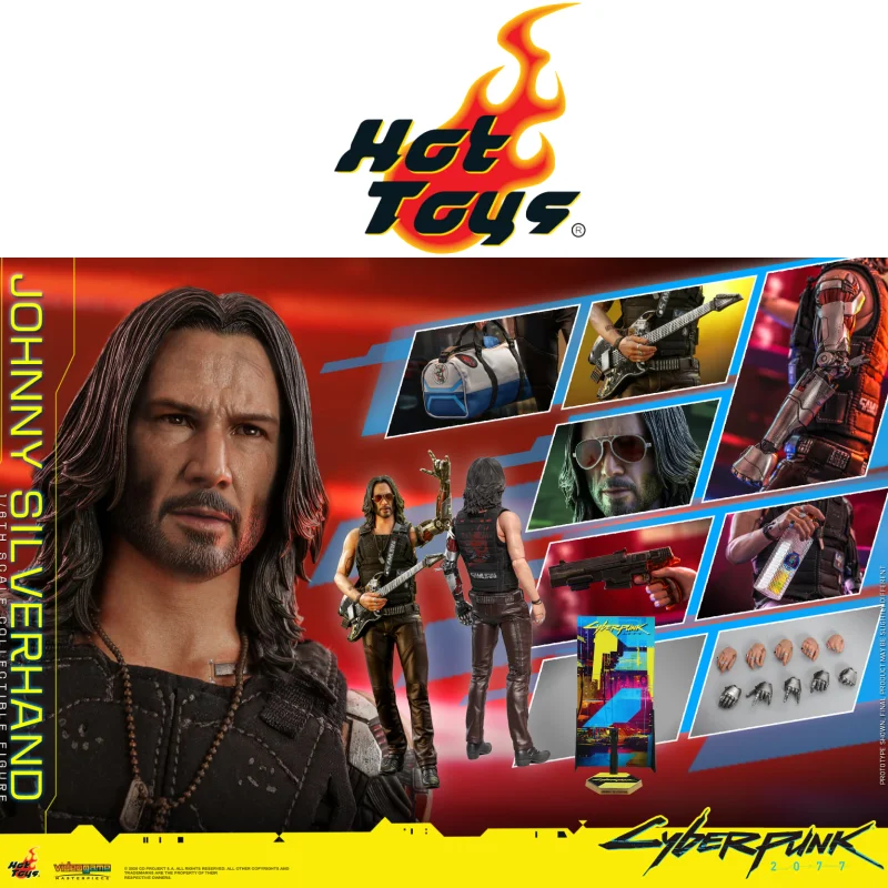 

In Stock Hottoys Vgm47 1/6 Keanu Reeves Cyberpunk 2077 Anime Action Figure Toy Gift Model Collection Hobbies