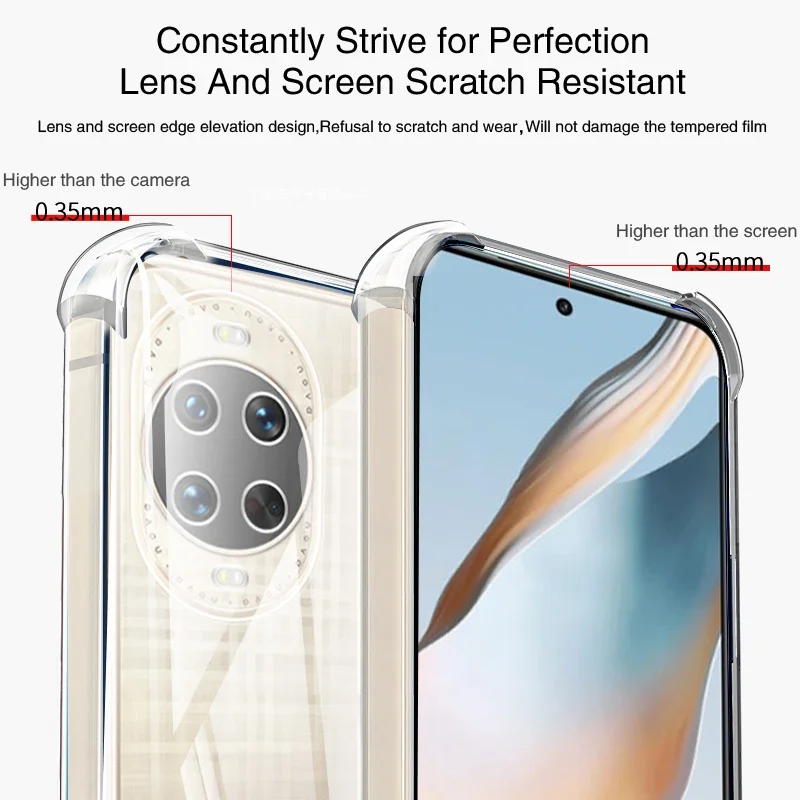 Enhanced Shockproof Airbag Phone Case with Transparent Bumper Corners