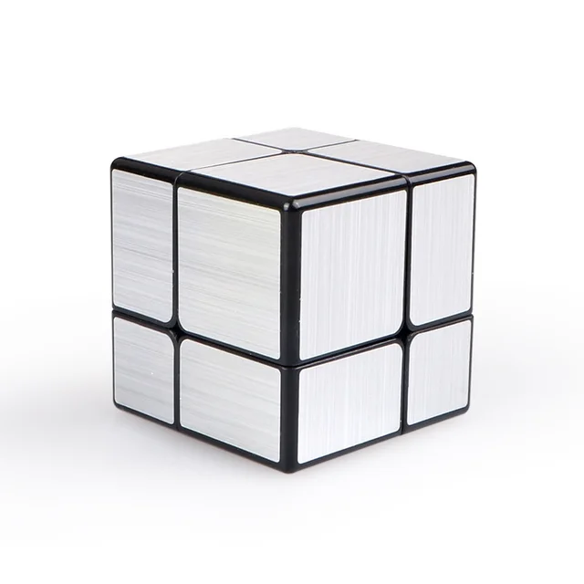 [Picube] Moyu Meilong Strange-shape Magic Cube Four Leaf Clover / Double Skew / Polaris / Maple Leaves Skewb Puzzle Education Mirror 2x2 Silver