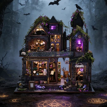 Magic Castle 3D DIY Wooden Book Nook Kit 1