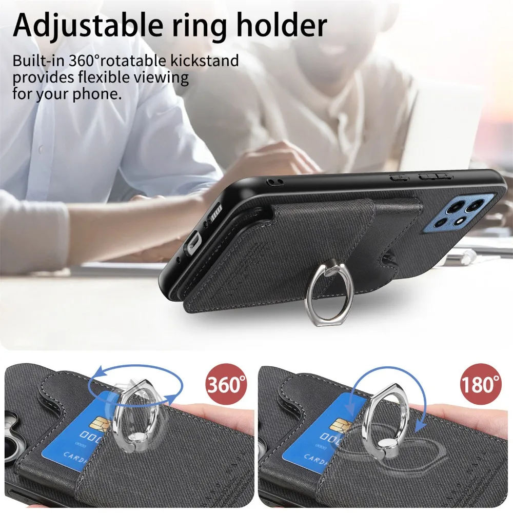 Wallet Magnet Leather RFID Card Case