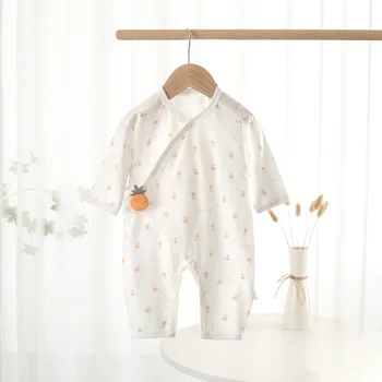 AYNIGIELL ملابس أطفال صيفية رقيقة، بذلة أطفال رائعة ومسامية، ملابس أطفال ناعمة من القطن الخالص 4