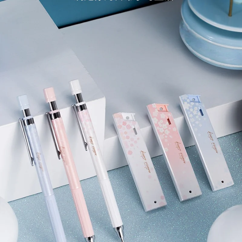 

0.5mm Automatic Pencils with Black Lead Refills Kids Cute Stationery Painting Drawing Tools Student School Writing Supplies