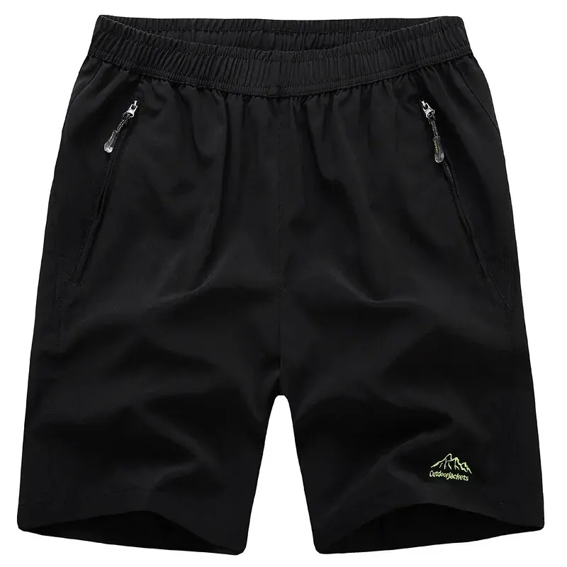 Summer Fat Plus Size Quick Drying Shorts for Men Summer Loose Fat Middle Pants for Fatty Sports Capris Beach Pants