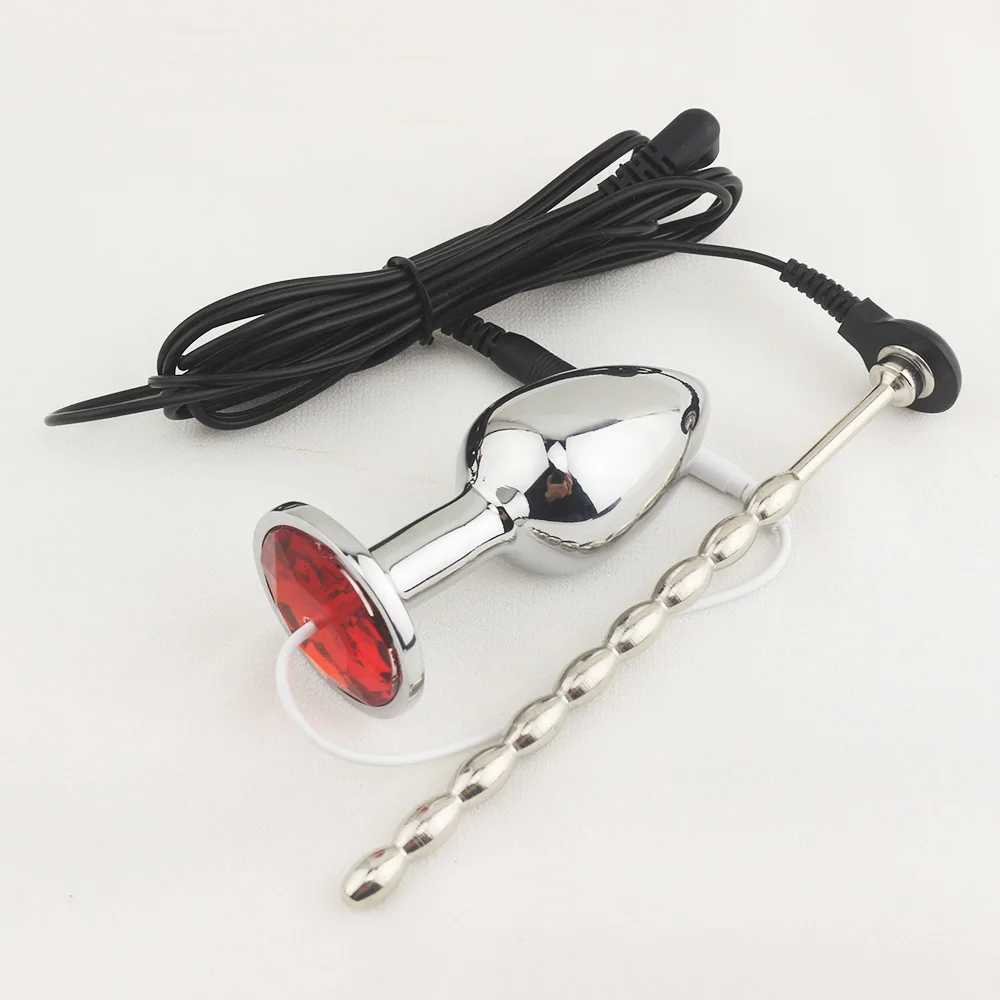 Electro Shock Anal Plug Penis Plug Cock Rings Medical Themed Toys Massage Pad Nipple Clamps For Men Electric Stimulate Sex Toys