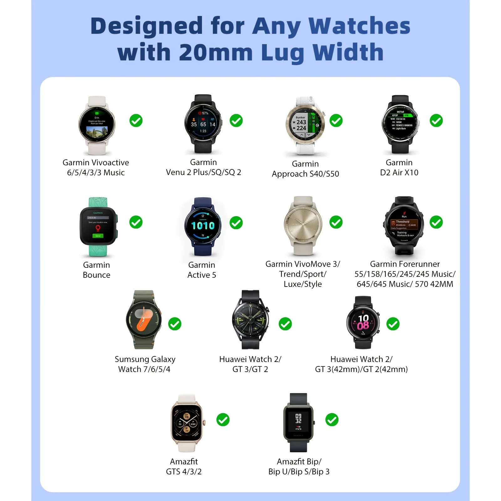 Premium 20mm Metal Magnetic Quick-Release Stainless Steel Mesh Strap