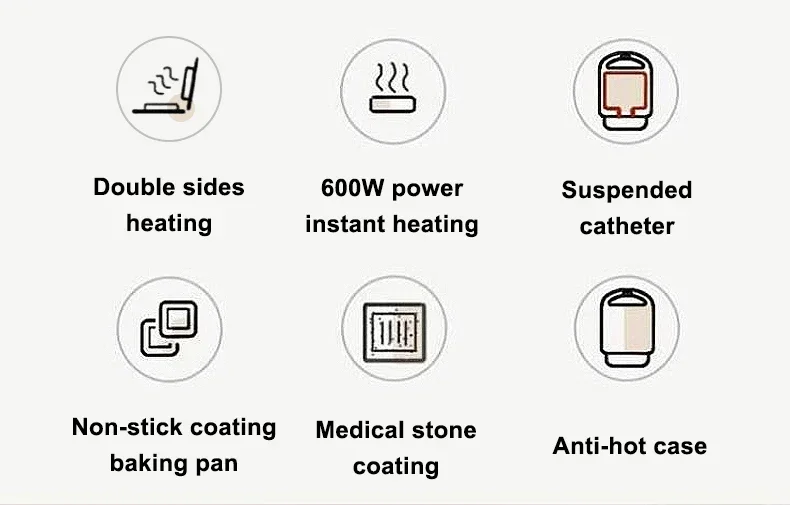 Bread Sandwich Maker Mini Light Food Waffle Muffin Breakfast Machine Egg Omelette Pan Pressure Toaster Grill Panini Oven Heater