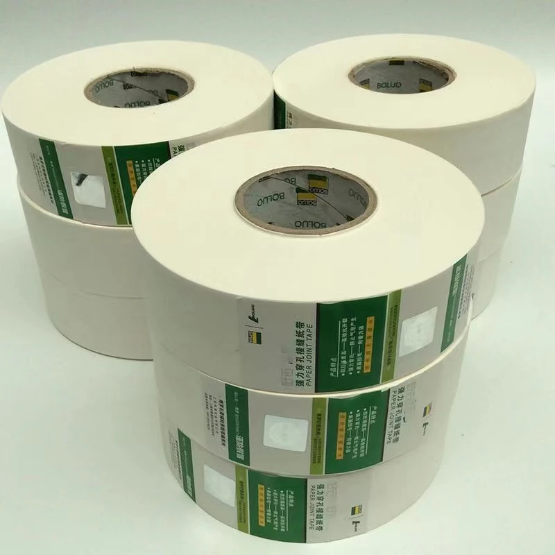 Seam Paper Bandage, Gypsum Board Gap Caulking Tape, Ultra-Thin Seam Paper Tape, Kraft Paper Seam Tape Repair Of Wall Cracks greenery sealed mastic air conditioning sewer pipe waterproof hole filling and wall blocking white caulking artifact household