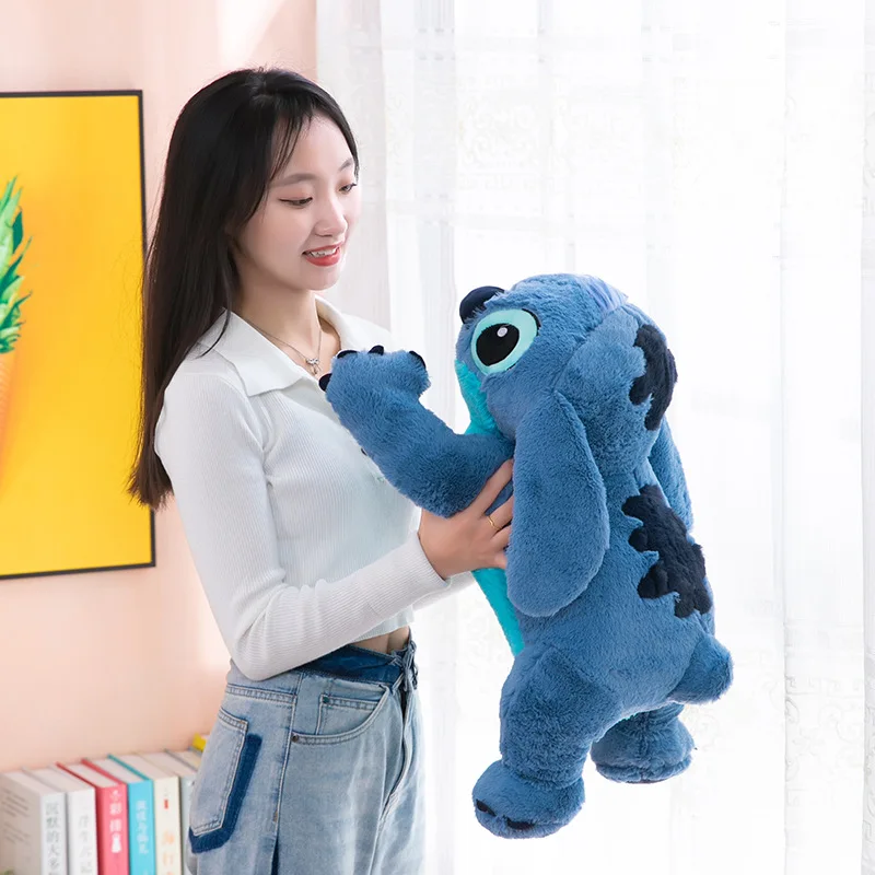 45-80cm Lilo & Stitch Disney peluche bambola grandi animali di peluche  giocattoli cuscino per dormire bambini regalo di compleanno regalo di san