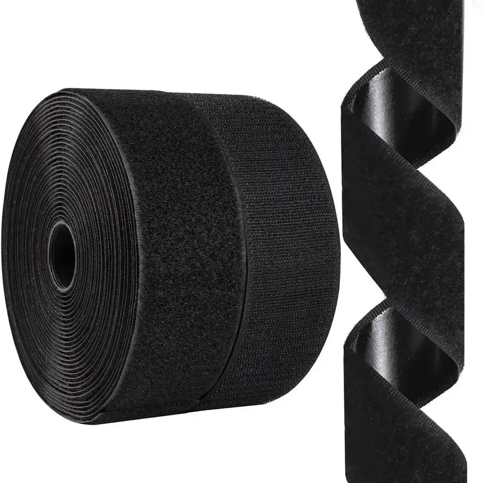 Durable Nylon Hook & Loop Sew-On Fastener Tape - Versatile Use for Apparel, Accessories, and Gear