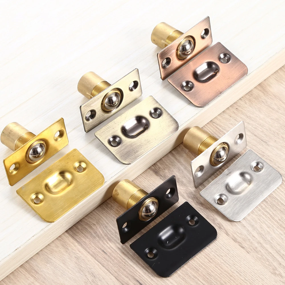 Cabinet Catches Door Collision Bead Spring Ball Latch Furniture Door Closer Cabinet Beads Lock Closet Ball Catch Latch