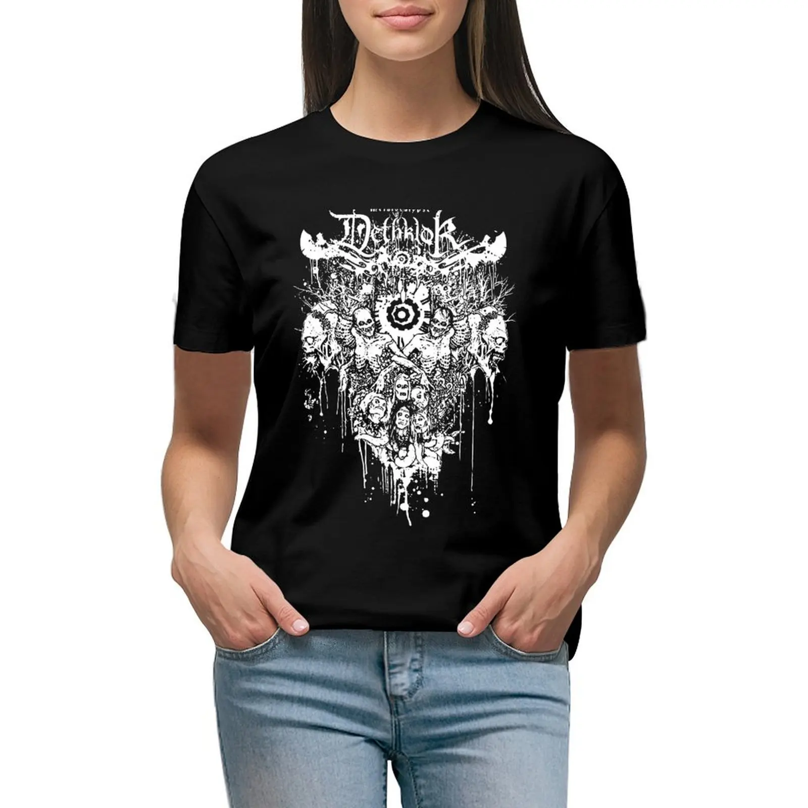 

Dethkl0k T-Shirt funnys cute clothes Short sleeve tee Women's cotton t-shirt