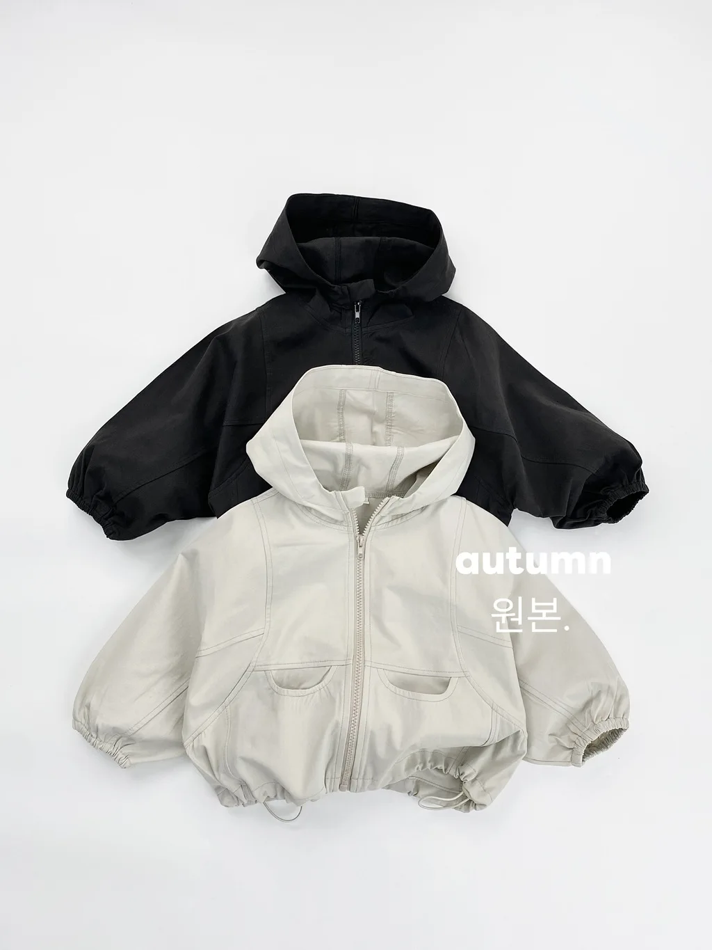  소년 후드 재킷 패션 소녀 캐주얼 가디건 어린이 방풍 코트 2025 가을 신상 어린이 긴팔 코트 솔리드