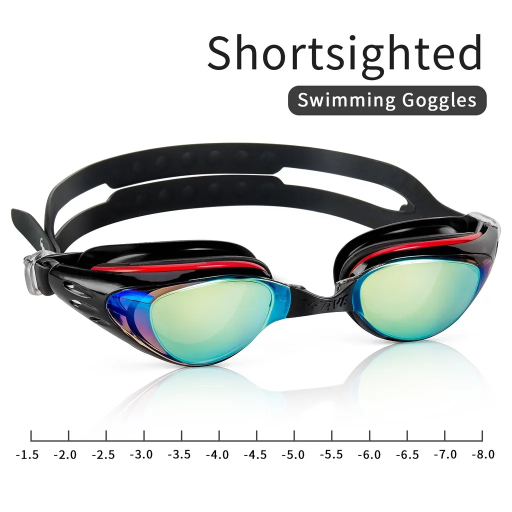 Myopia Silicone Swim Goggles Uv Protection Anti Fog swimming goggles