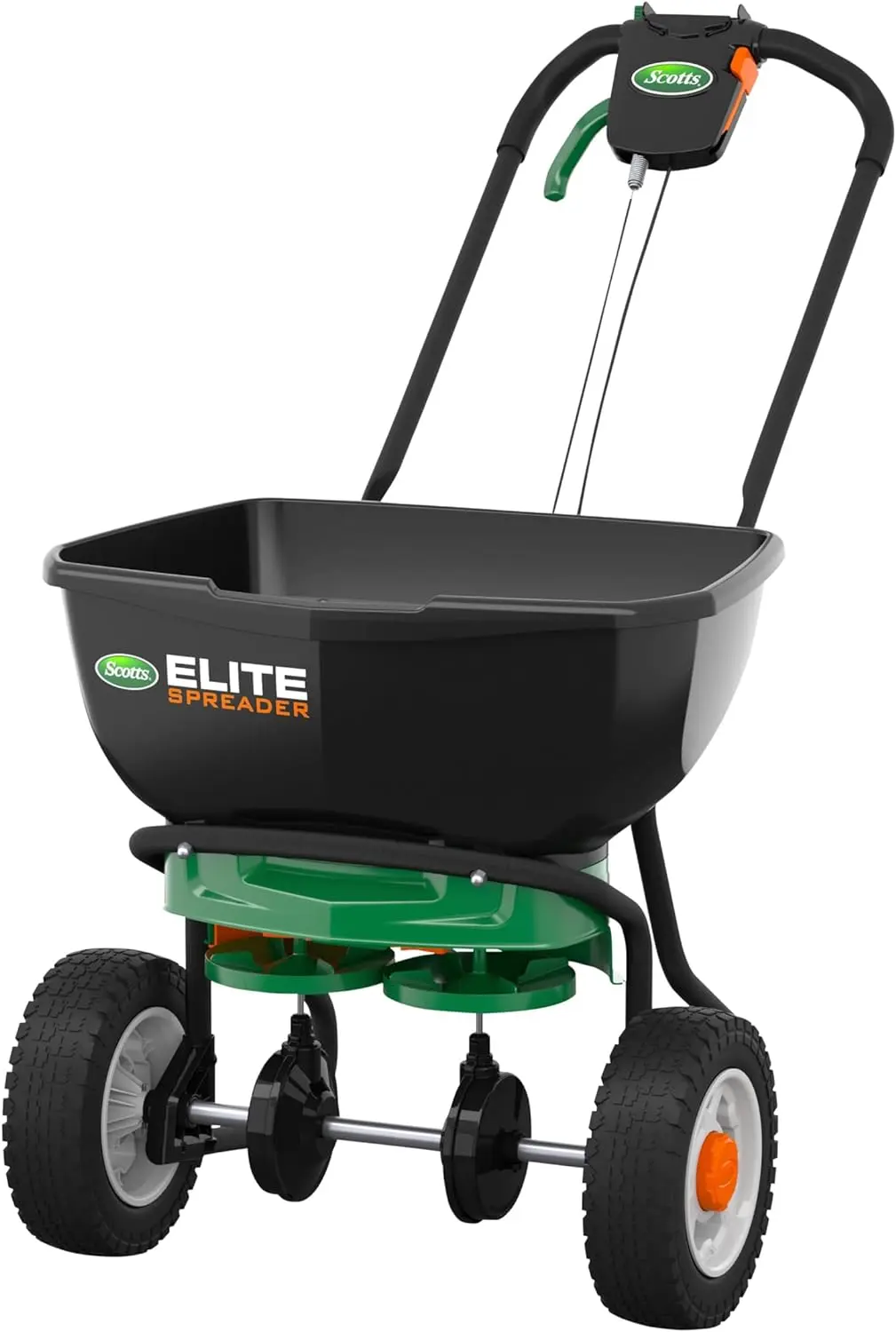 

Spreader for Grass Seed, Fertilizer, Salt, Ice Melt, Durable Push Spreader Holds up to 20,000 sq.ft. Product