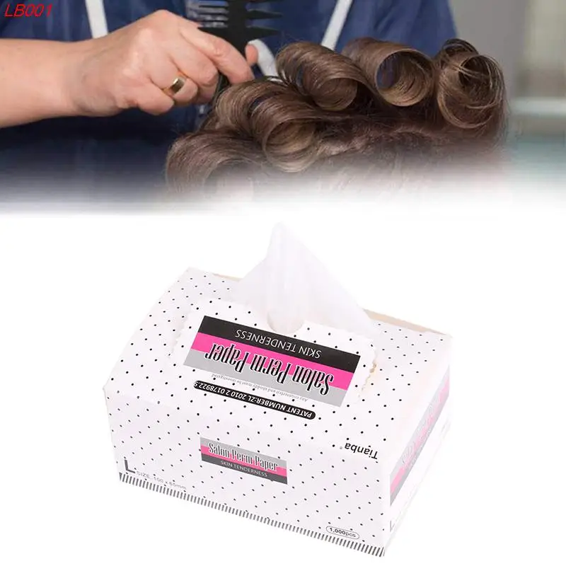 1000Pcs Perm Paper Professional Home DIY Hair Curling Paper Perming Hair Salon Ultra-thin Mesh Breathable Extraction Designs