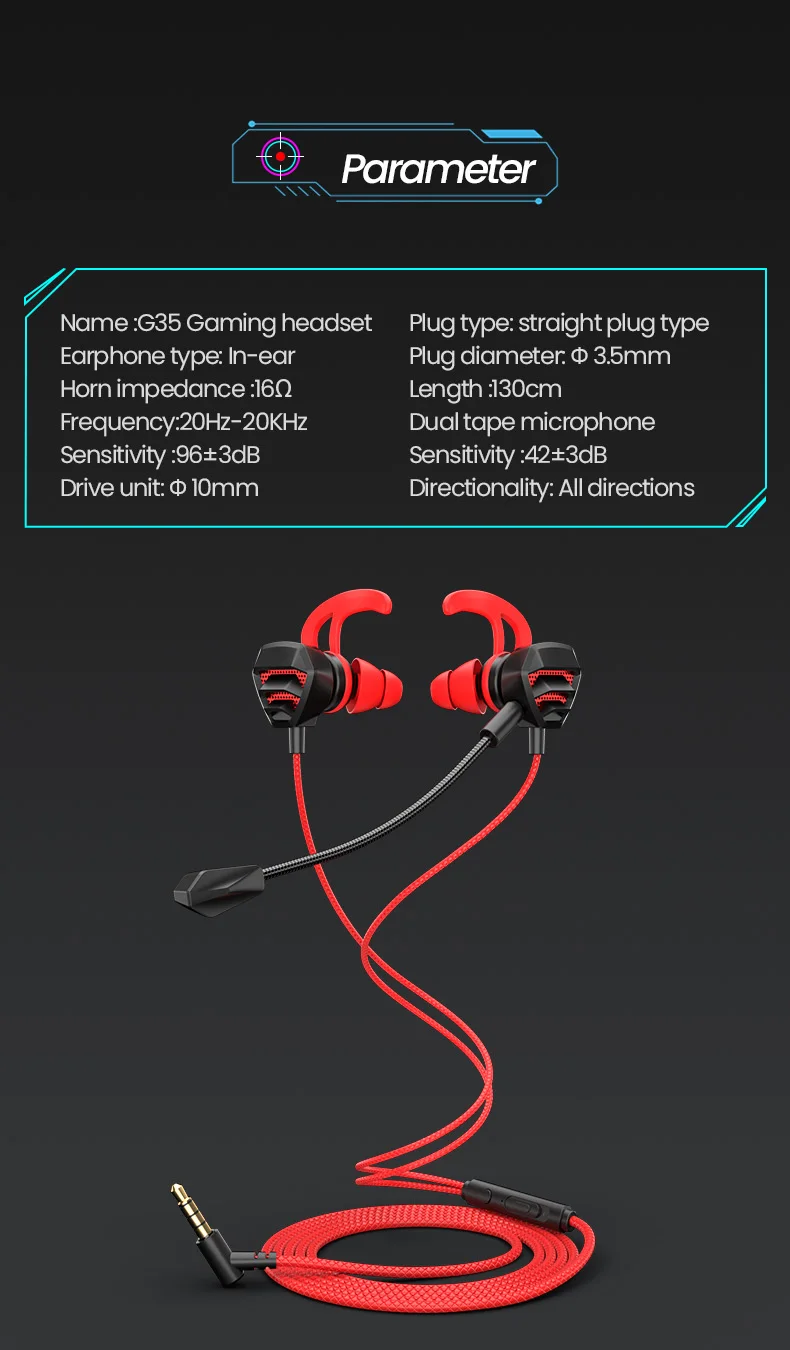 Écouteurs filaire usb-c et 3.5mm avec double microphone stéréo_voghion.com