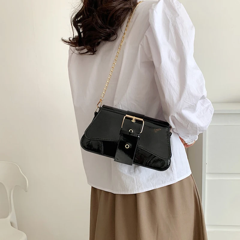 

Bright Color Shoulder Bags for Women Party Banquet Evening Purses and Handbags PU Leather Ladies Chain Underarm Crossbody Bag