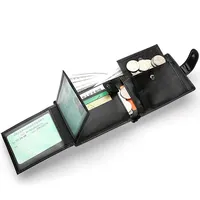 Men's Wallet Large Capacity Multi-Function Short Wallet Multi-slot Zipper Coin ID Credit Card Holder Men's Wallet 3