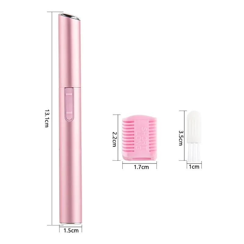 Multi Functional Mini Handle Beauty Women Painless Automatic Shaving Trim Eyebrows Electric Eyebrow Trimmer Pink Black eyebrow trimmer