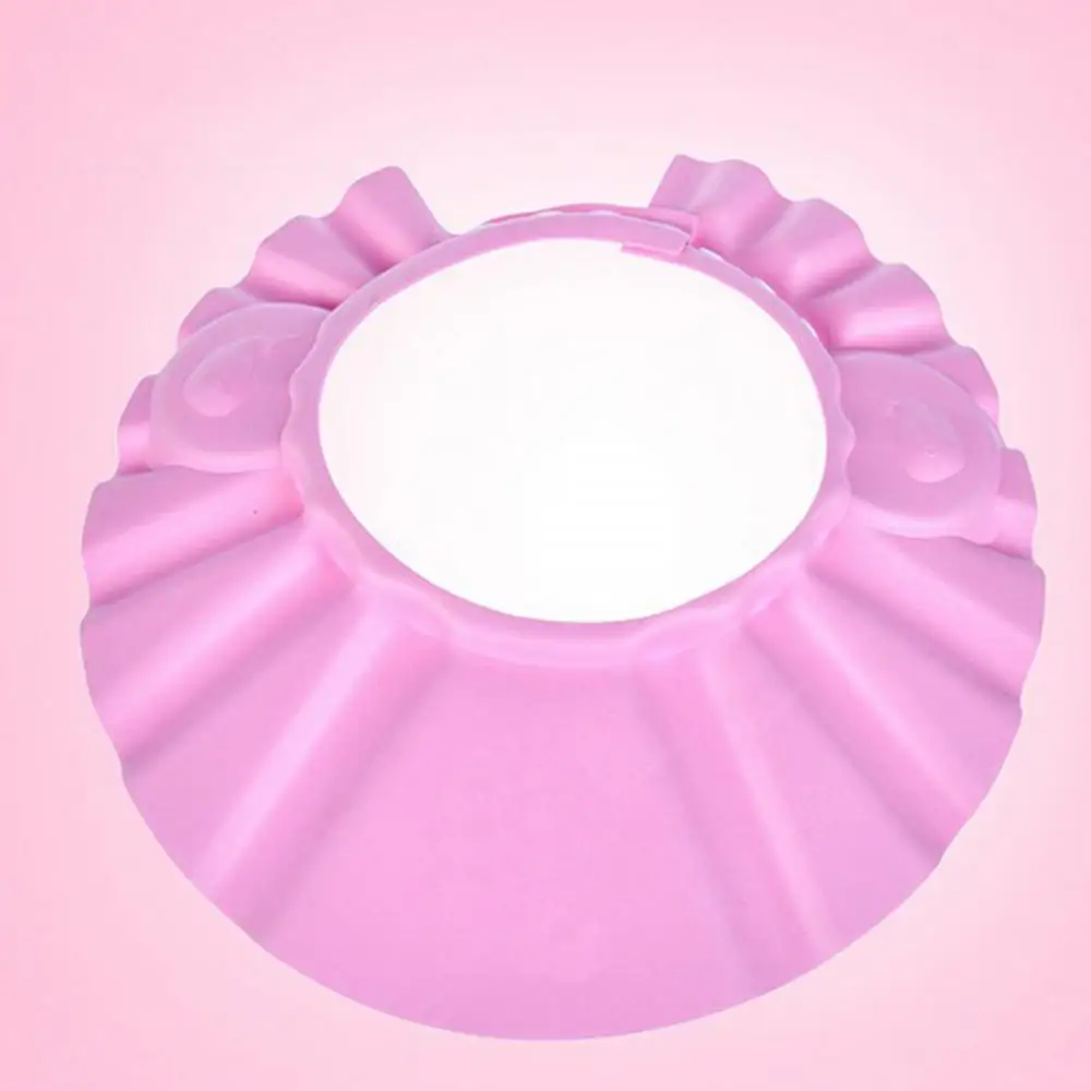 1pc Kids Bath Visor Hat Adjustable Baby Shower Cap Protect Shampoo Hair Wash Shield For Children Infant Waterproof Cap Care