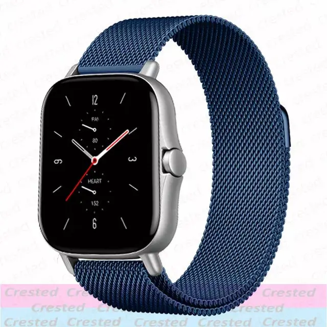 Sleek Milanese Metal Watch Bracelet - Adjustable 20mm/22mm Band