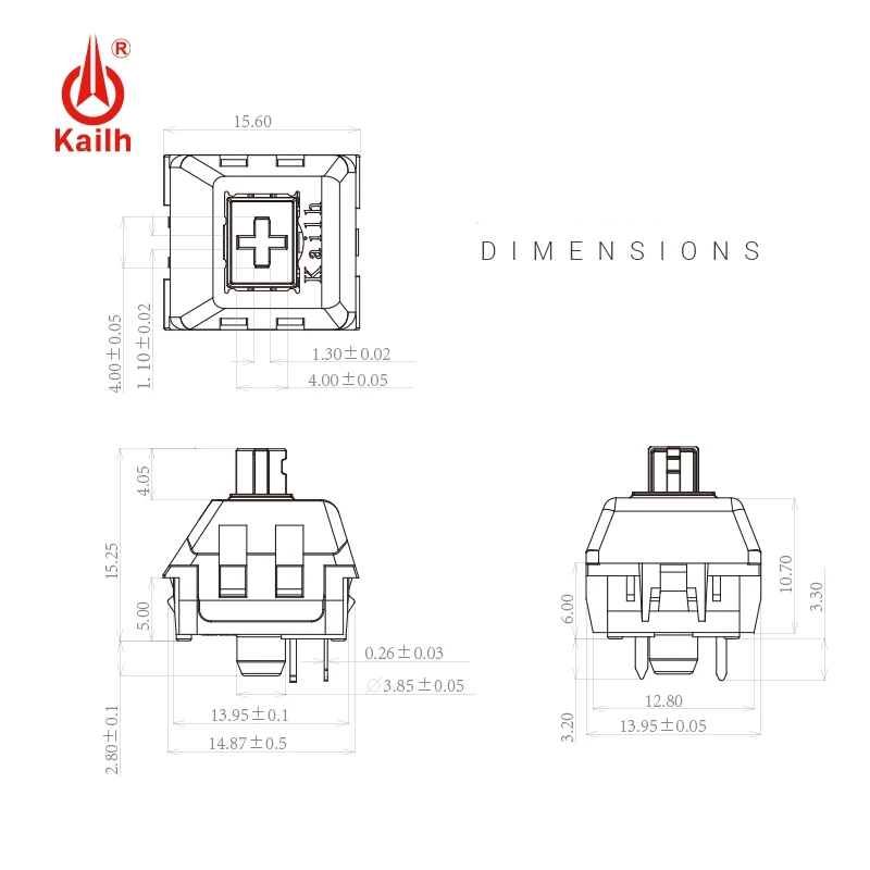 Kailh polia-ゲーム機用キーボードスイッチ,RGB,smd,md,タッチ
