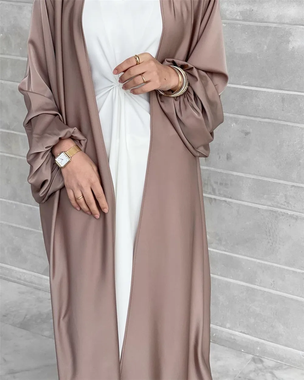 Summer Puff Sleeve Muslim Abaya Dress Dubai Women Elegant Modest Morocco Party Long Dress Islamic Turkey Eid Ramadan Kaftan Robe