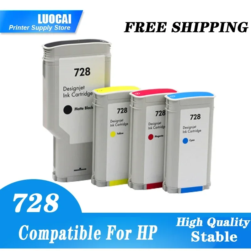 

NEW HP728 Compatible For HP 728 Remanufactured Ink Cartridge Full With Ink For HP T830 T730 Full DesignJet Ink Cartridge Printer