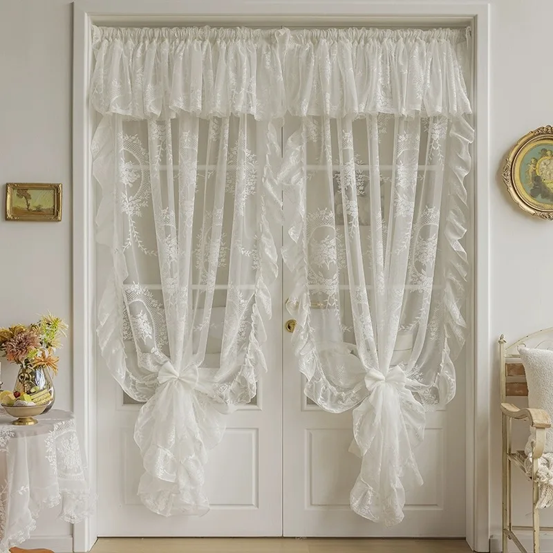 ROOM99 Tenda con occhielli Frilla 250 x 250 cm larghezza x altezza soggiorno Curtain trasparente moderna tenda soggiorno camera da letto bianco volant 1 pezzo