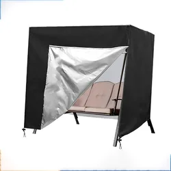 Durable Waterproof Oxford Fabric Garden Furniture Cover - 170x61x117cm (Black)