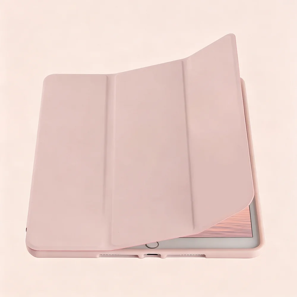 Magnetic Flip Smart Cover with Soft Silicone Back Shell