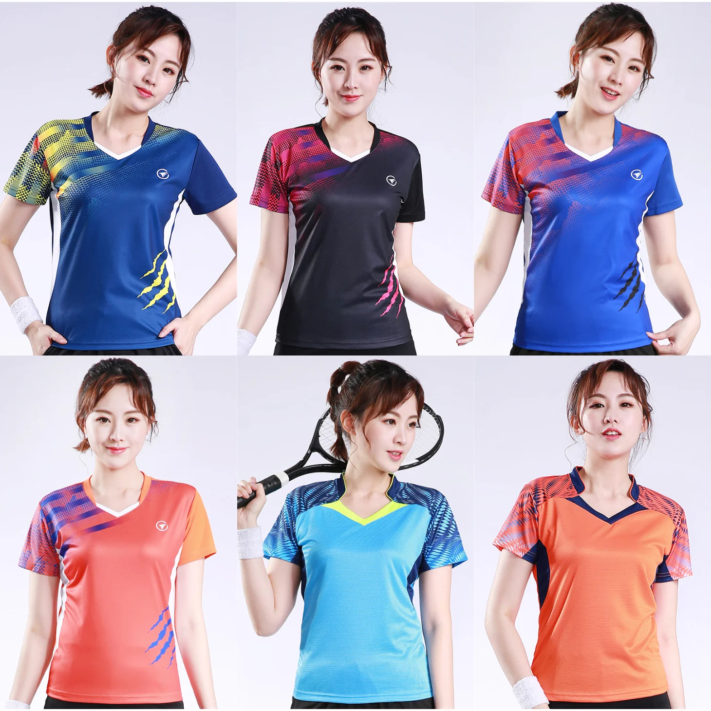 Couple Badminton Suit Set Women's Short sleeved Sportswear Men's T-shirt Summer Competition Quick Drying Training Team Kit