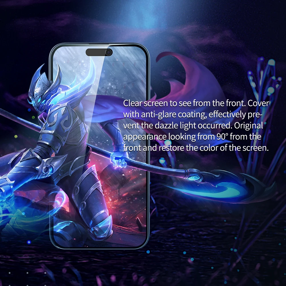 Nillkin For iPhone 15 Pro Max Screen Protector Guardian Full Coverage Privacy Tempered Glass For iPhone 15 Plus /15 Pro /15 Film