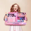 Children Makeup Set Cosmetic Simulation Pretend Play Toys Lipstick Nail Polish Bag Educational Toys Birthday Gift For Ingenious 1