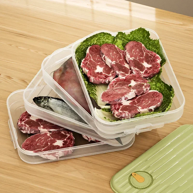 Multilayer Dumpling Box Household Food Egg Frozen Box Wonton Fresh-Keeping Organizers Quick Freezing Refrigerator Storage Box