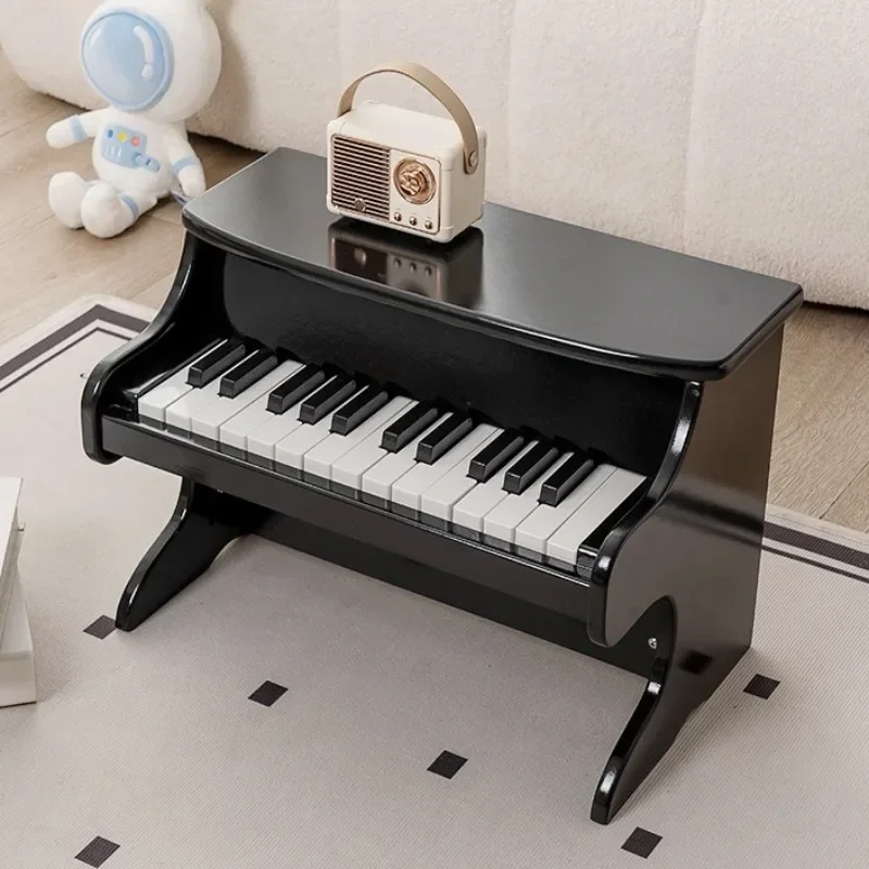 Wooden Children's Electronic Organ Piano Unique Design Beginners 25-key Upright Piano Learning Education Comfortable Toy