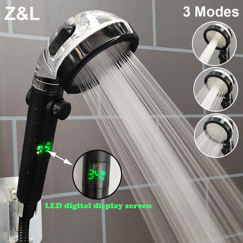 Alcachofas de ducha portátiles de alta presión, cabezal de ducha  multifuncional 6 en 1, 3 modos con filtro, accesorios de baño - AliExpress