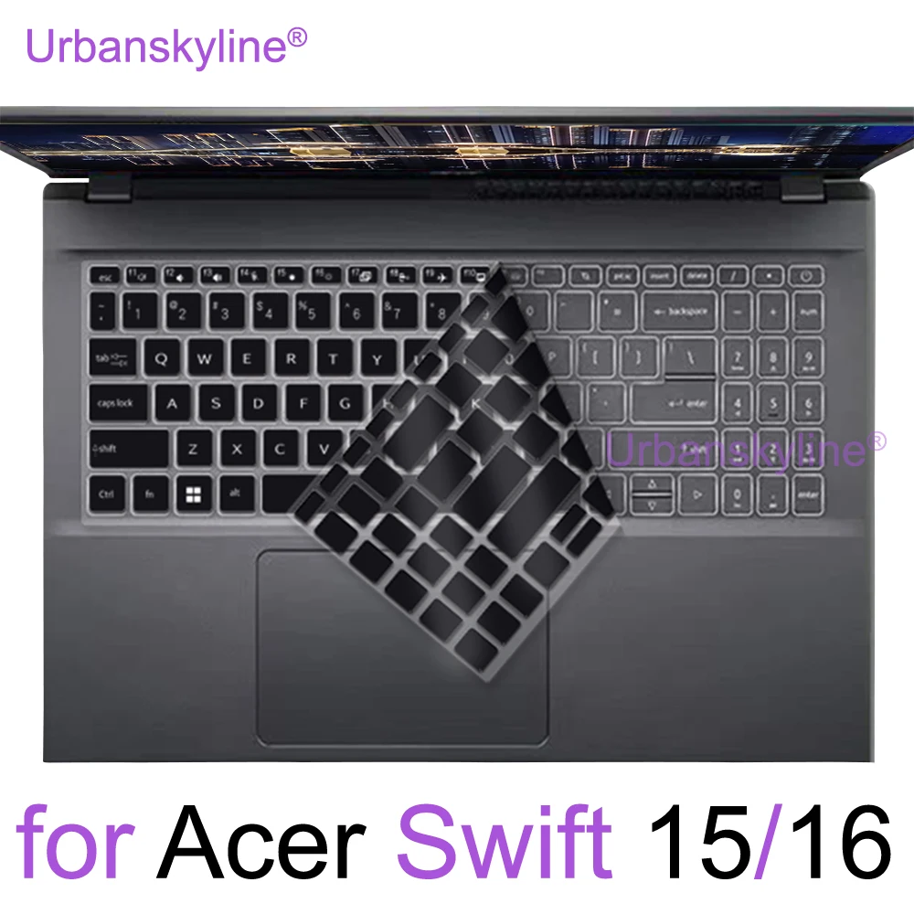 Acer Swift X GO Edge 3 Pro 5 SF315 SF316 SF515 SFA16 SFE16 SFG16 SFX16 실리콘 보호 스킨 케이스 용 키보드 커버 15.6 16.1