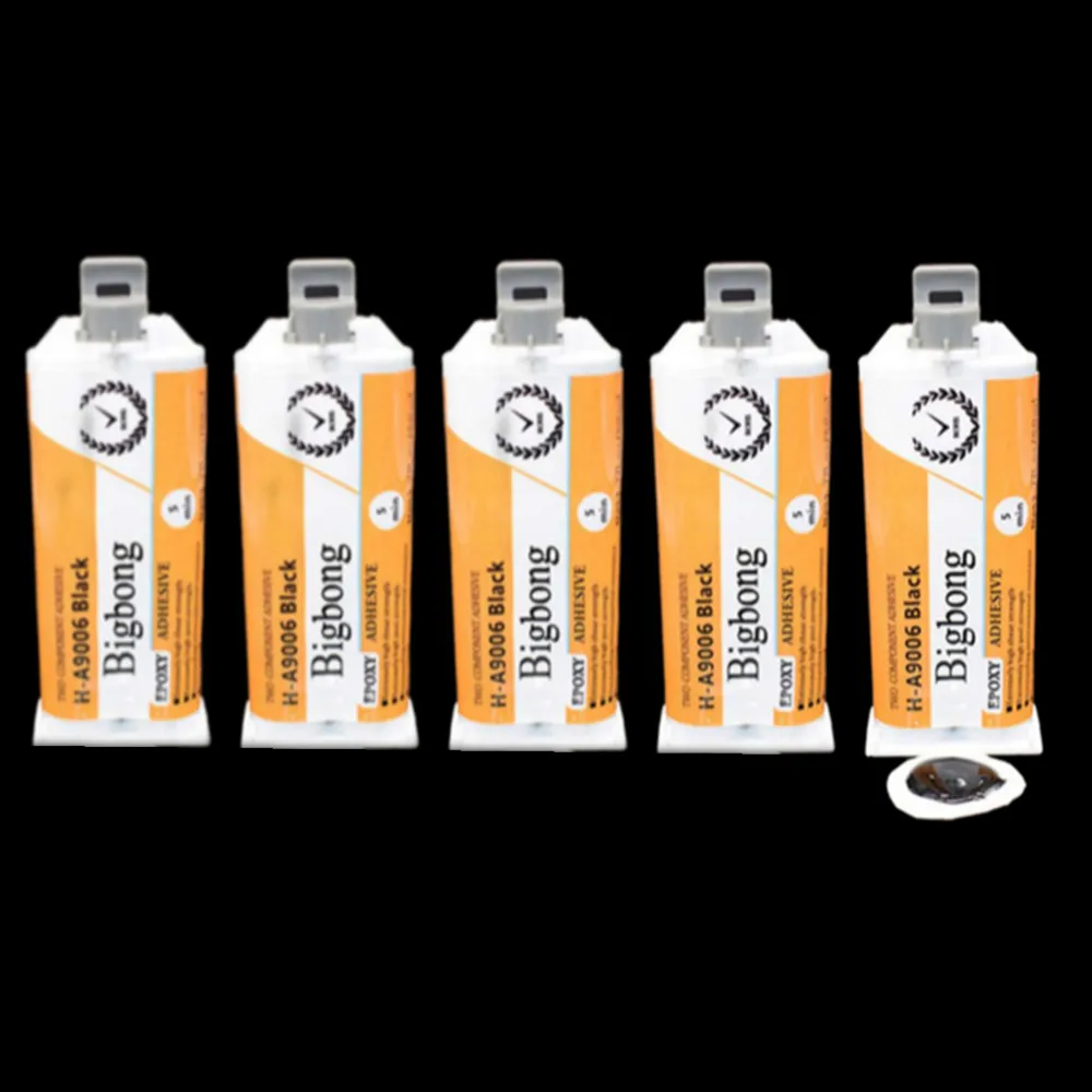 

5pcs Black 1:1 50ml Epoxies Epoxy Resin Ceramic Plastic Wood Metal Glass Bond -40℃-80℃ Curing Time 5 Minutes