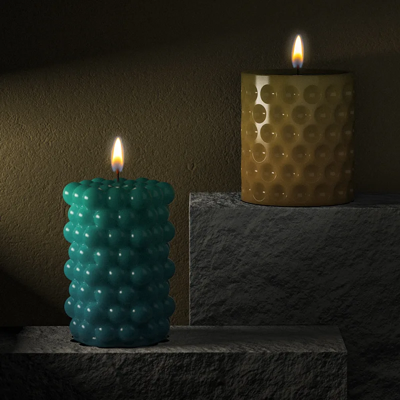 Silicone Candle Mold Geometric Bubble Ball Spherical Lantern Crystal Epoxy Resin Soap Gypsum Chocolate Mould Decor aromatherapy candle mold silicone mold
