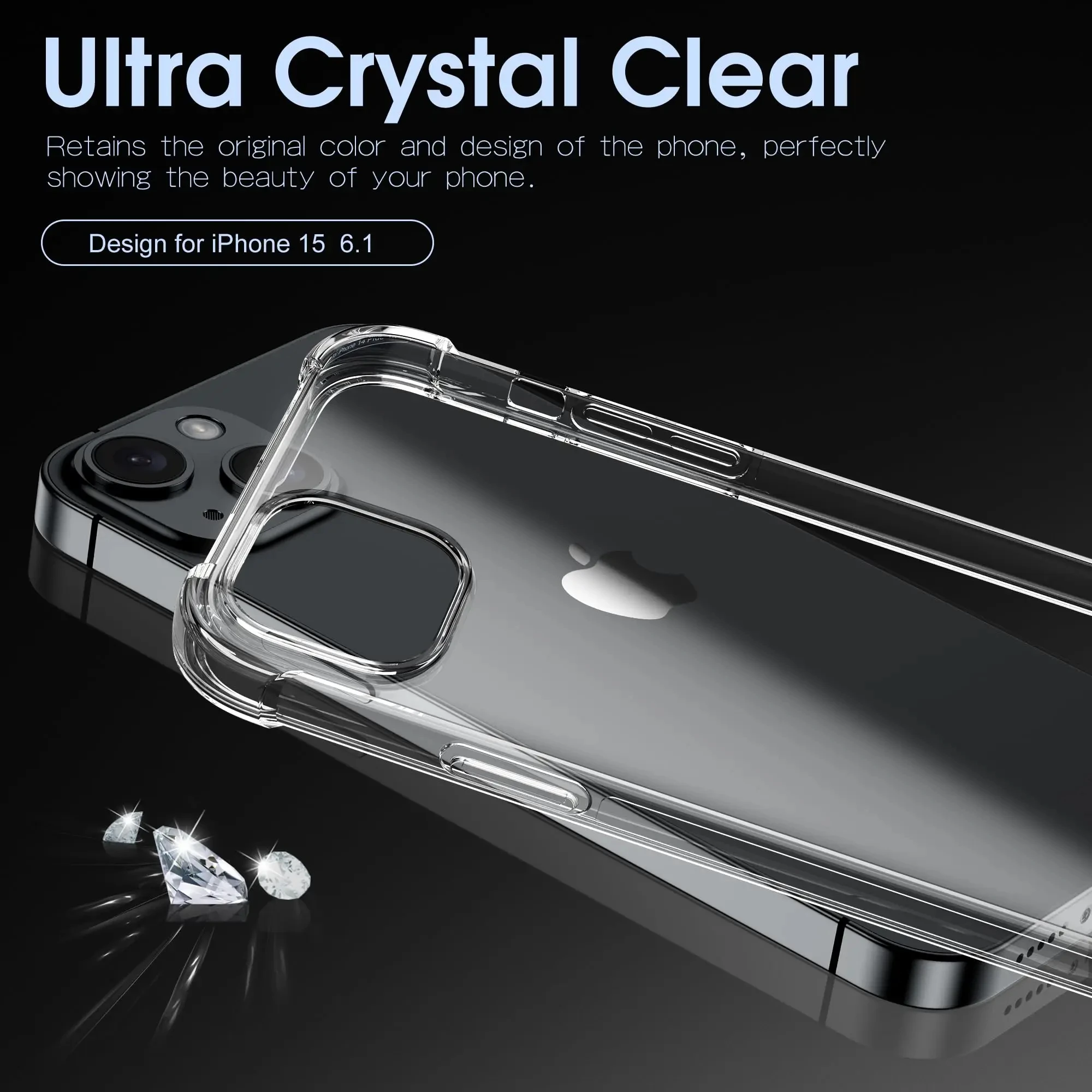 Shockproof Transparent Silicone Phone Case - Clear Protective Accessory
